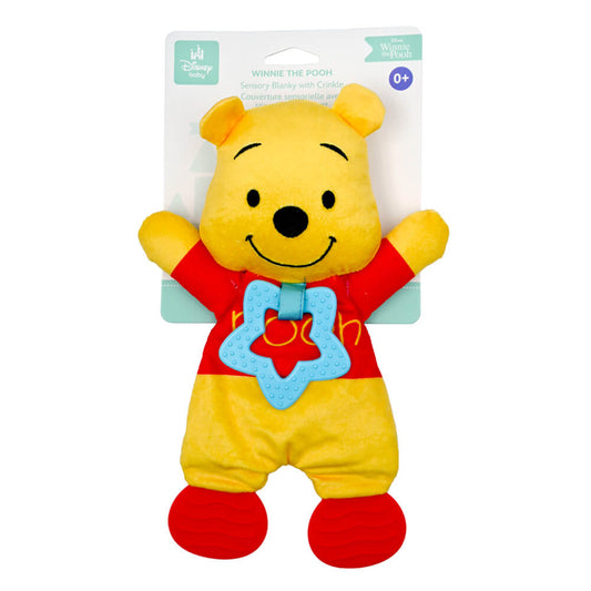 WINNIE THE POOH SENSORY BLANKET WITH CRINKLE