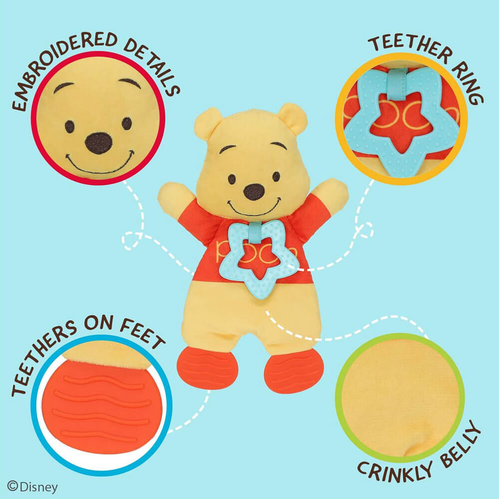 WINNIE THE POOH SENSORY BLANKET WITH CRINKLE
