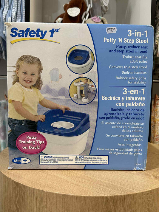 Safety 1st - 3 In 1 Potty N Step Stool