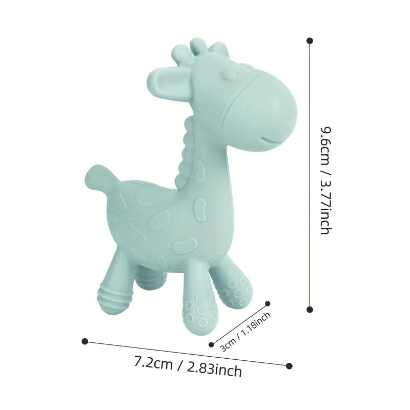 Beige Silicone Teether- Deer