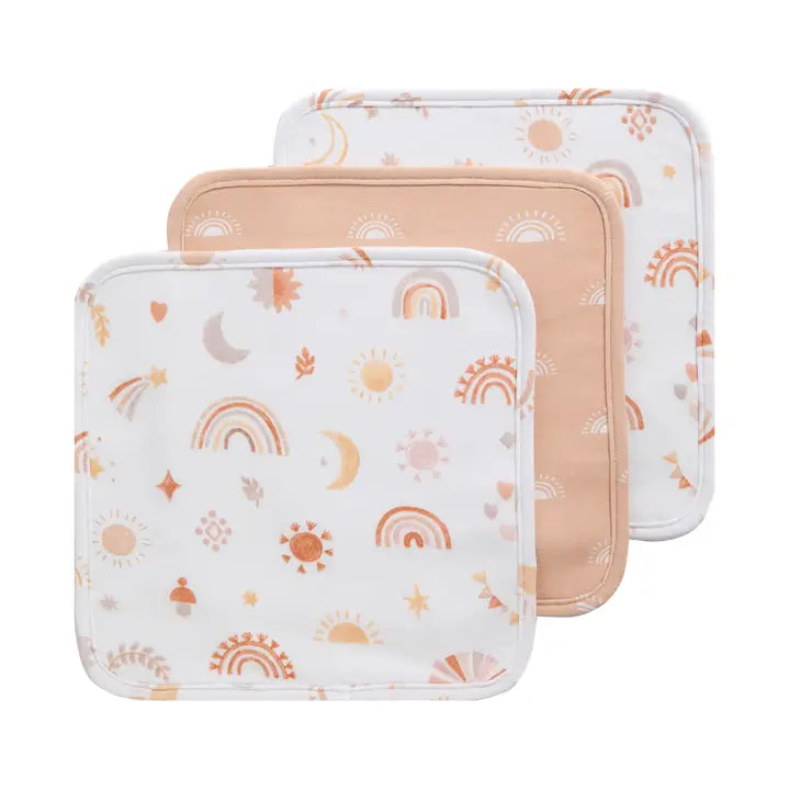 3 Pack Wash cloths - Bohemian Bliss