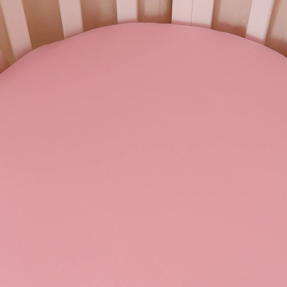Bubblegum Organic Fitted Cot Sheet