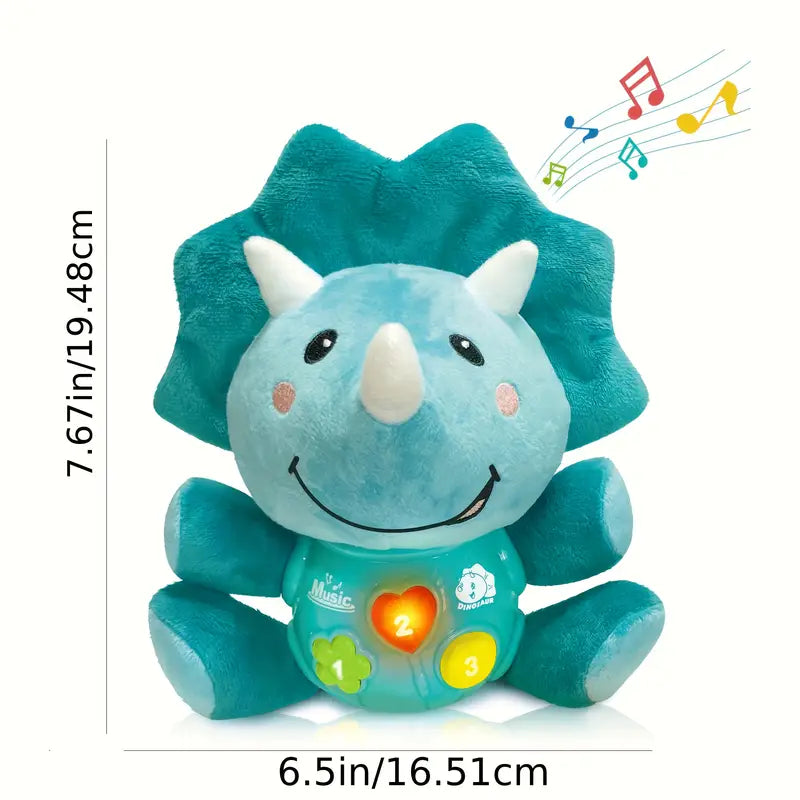 Plush Dinosaur Toy with Sound and Light
