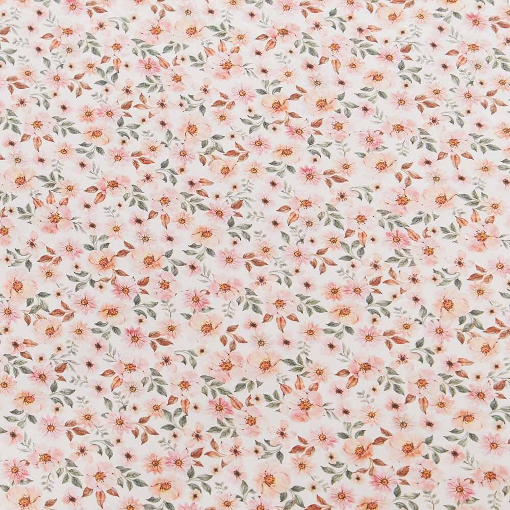 Spring Floral Organic Cot Sheet