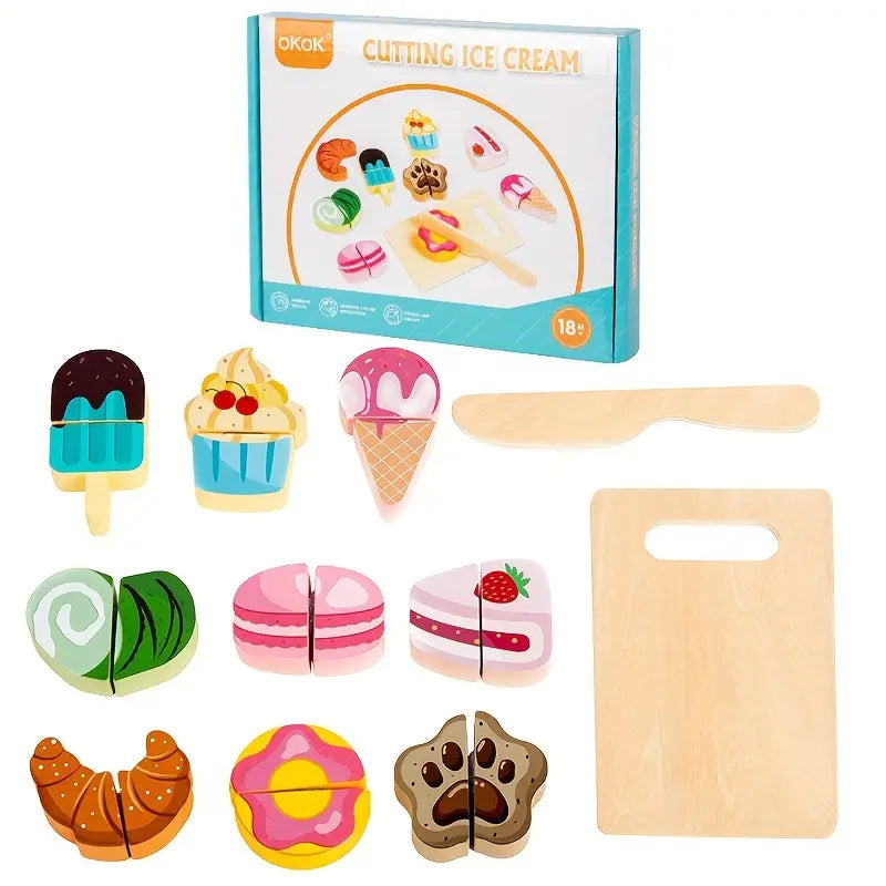 Wooden Cutting Set- Dessert
