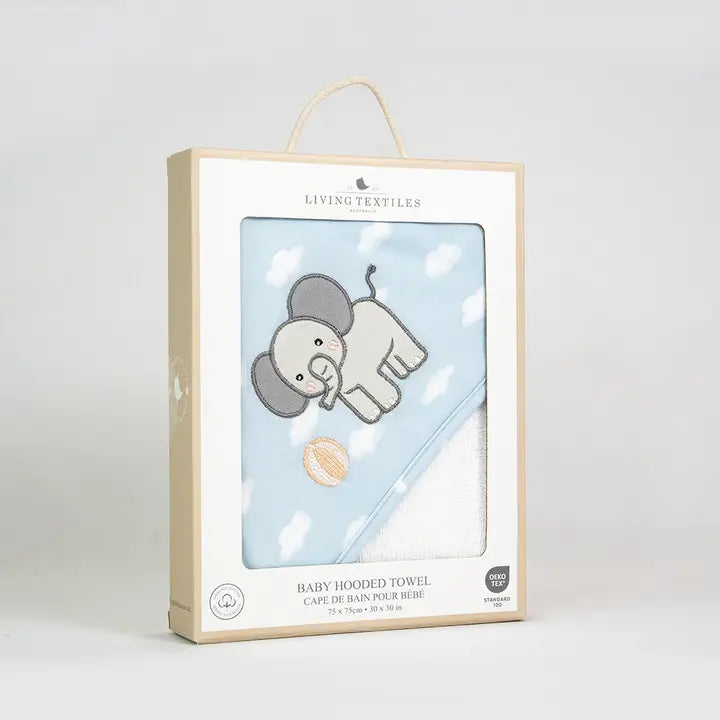 Hooded Towel - Elephant Playtime