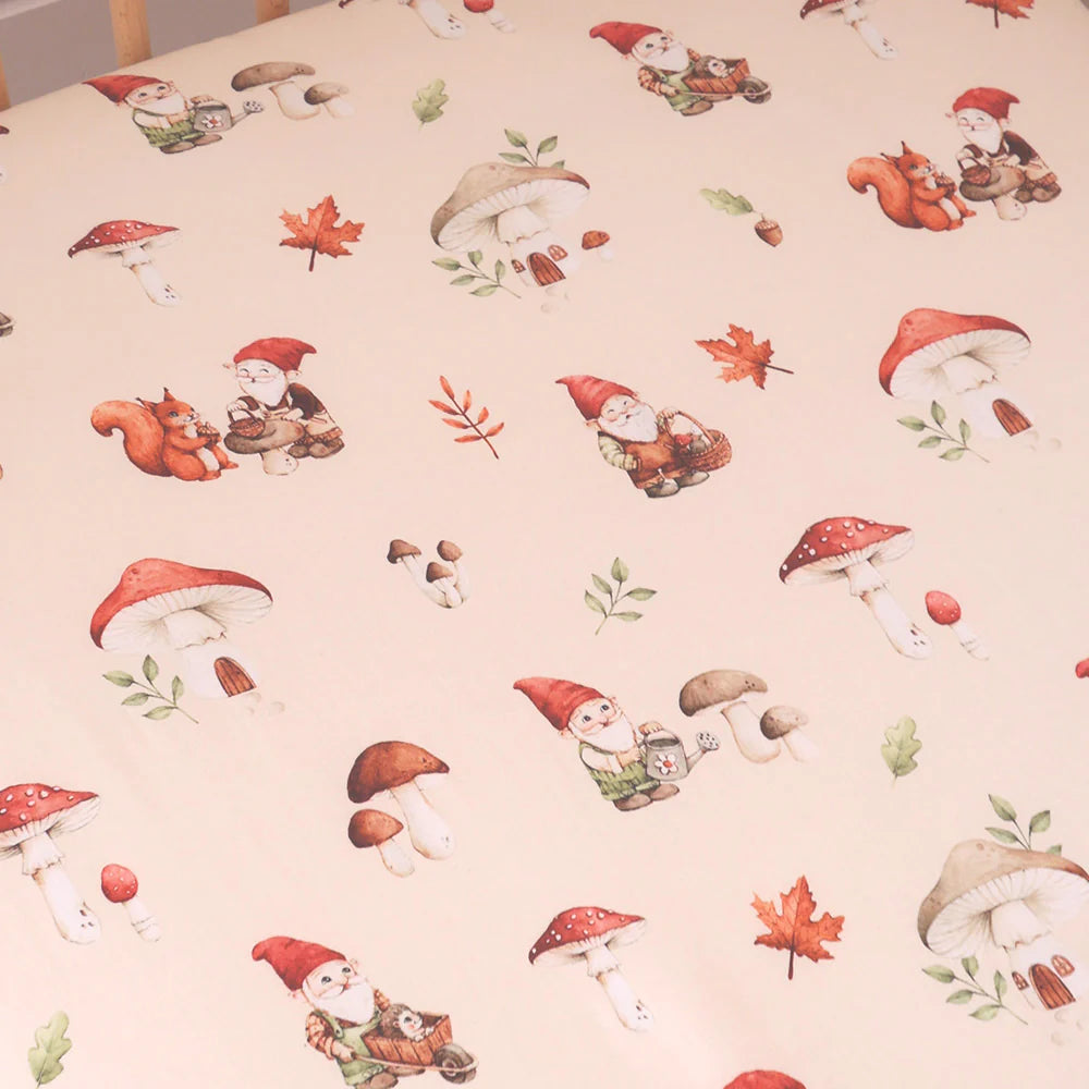 Gnomes Organic Fitted Cot Sheet