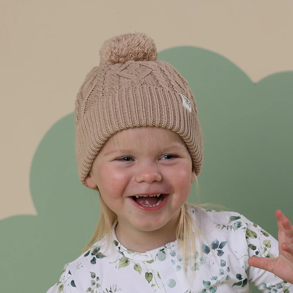 Hazelnut Organic Knit Beanie
