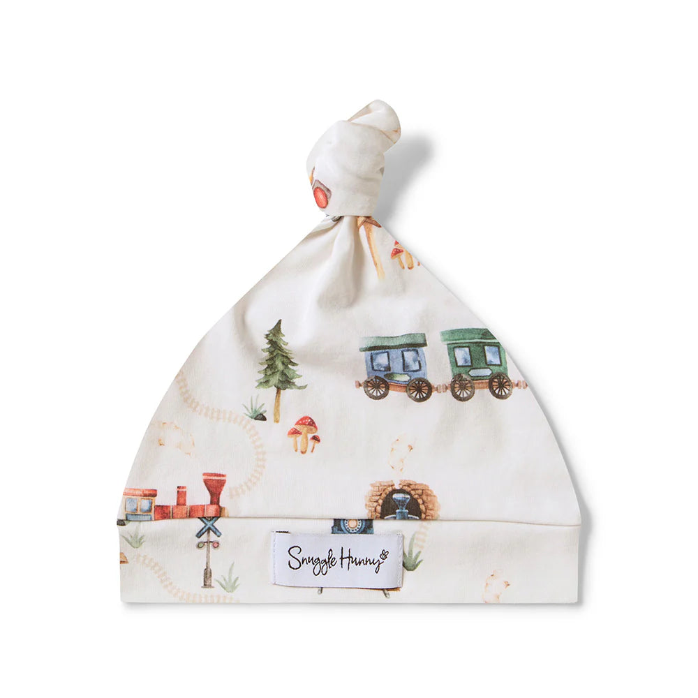 Organic Knotted Beanie-Trains