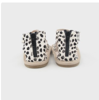 Luxe Leather Sandal Collection - Black and White Mohair