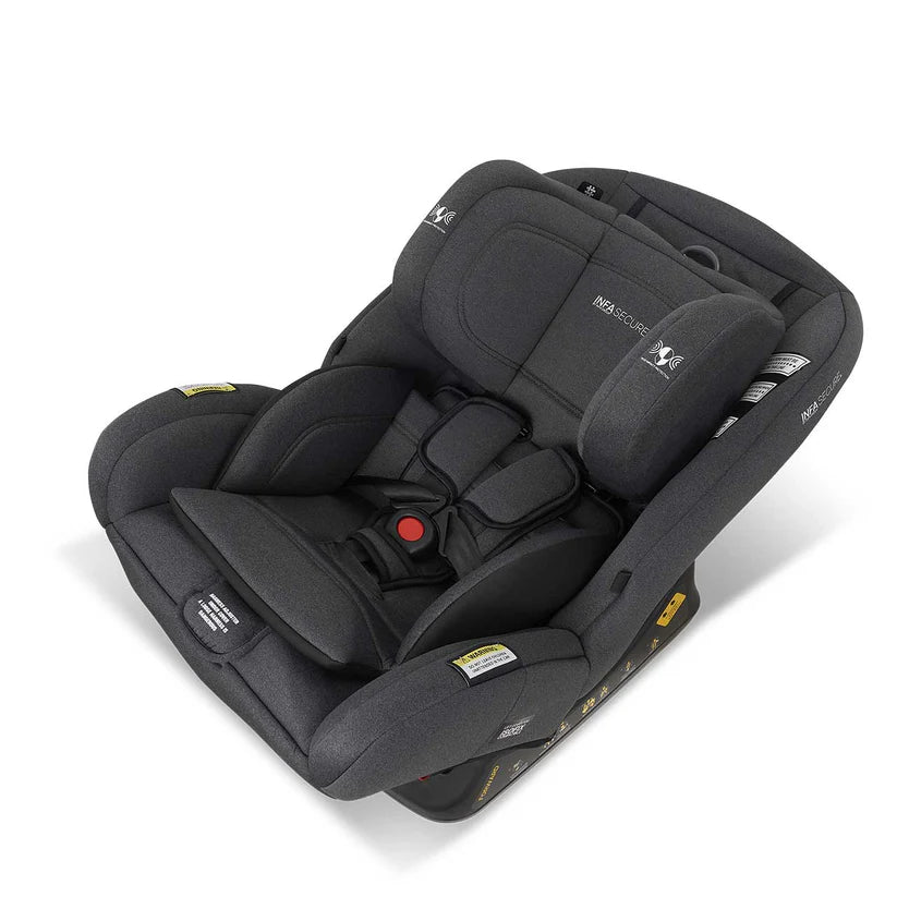 InfaSecure Momentum Go Convertible Car Seat -BLACK FLECK-ISOFix