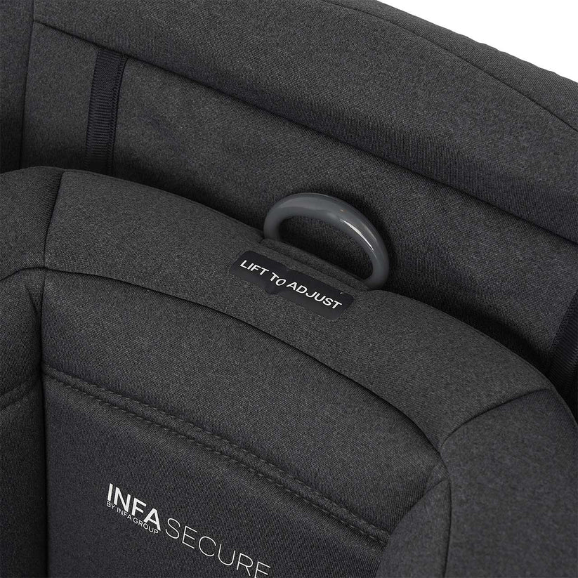 InfaSecure Momentum Go Convertible Car Seat -BLACK FLECK-ISOFix
