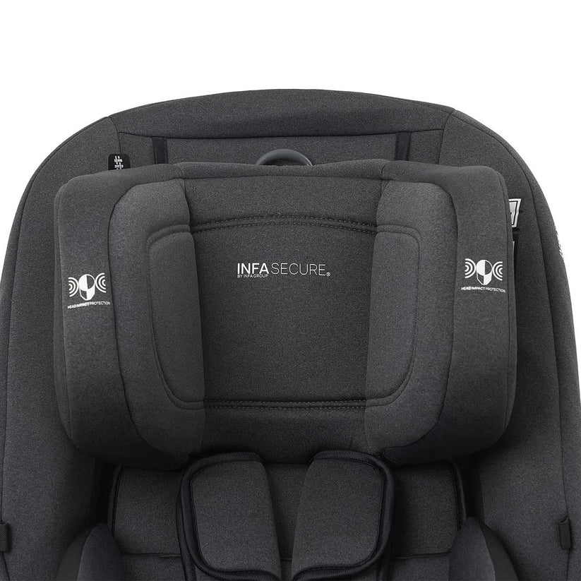 InfaSecure Momentum Go Convertible Car Seat -BLACK FLECK-ISOFix