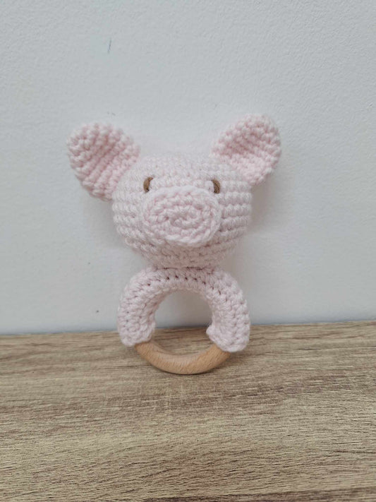 Crochet Piggy Rattles