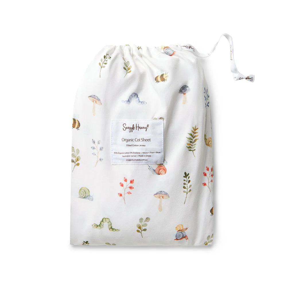 Garden Friends Organic Bassinet/Change Pad Cover