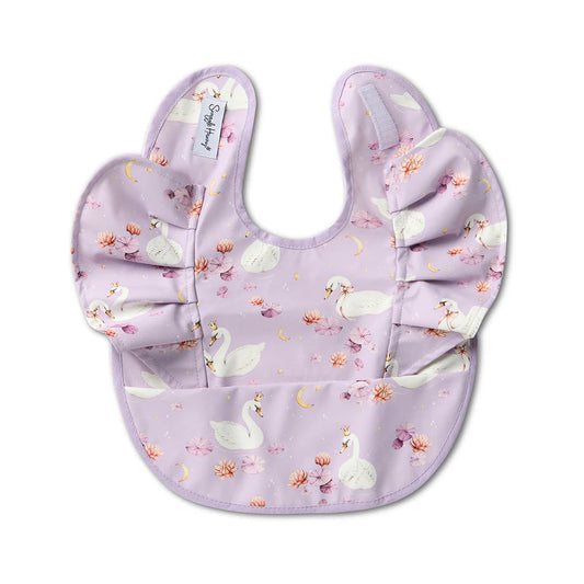 Frill Snuggle Bib-Swan Lake