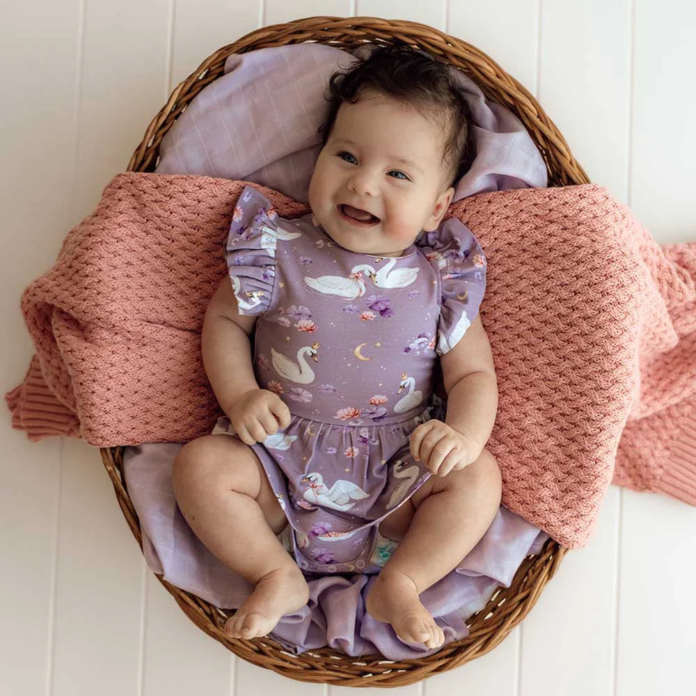 Swan Lake Organic Cotton Frill Dress