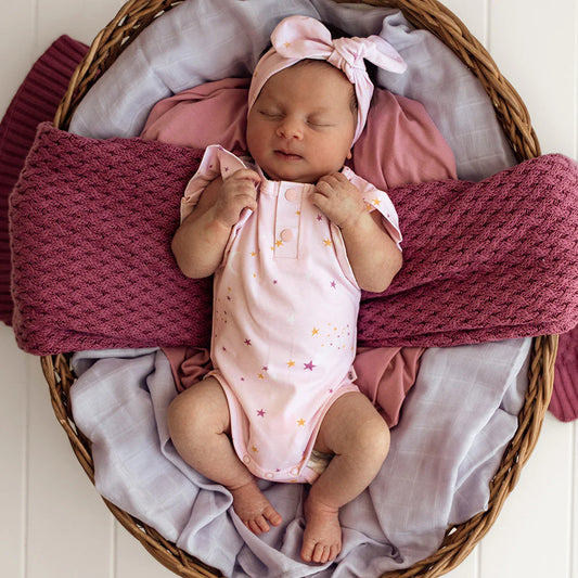 Twinkle Short Sleeve Organic Bodysuit