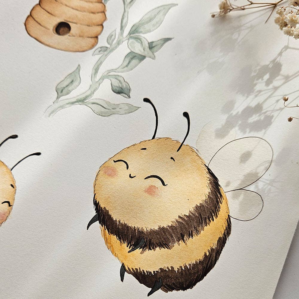 Bumblebees Short Sleeve Organic Dress: 6-12 Months (0)