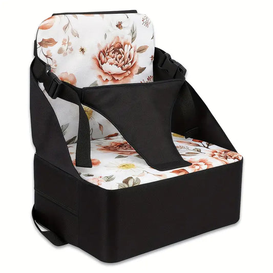 1pc Portable High Chair Booster Cushion -Floral