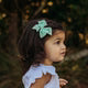 Piggy Tail Bow Hair Clips - Pair (Baby Green)