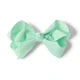 Piggy Tail Bow Hair Clips - Pair (Baby Green)