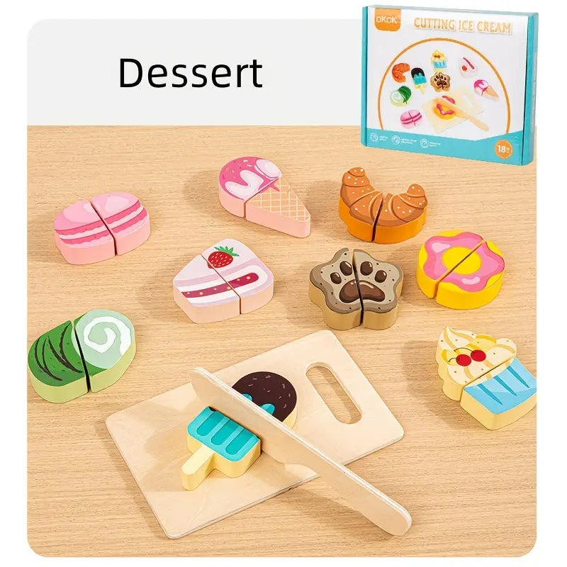 Wooden Cutting Set- Dessert