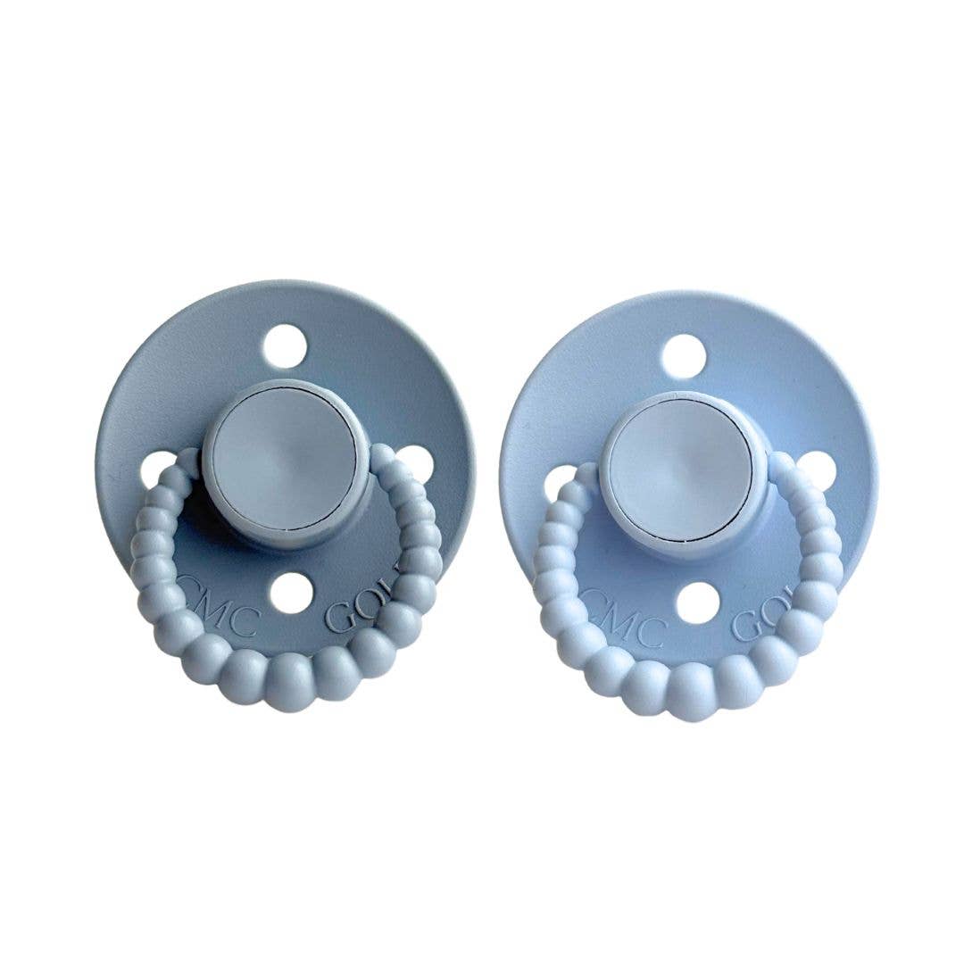 CMC 'Bubble' Dummies Stormy + Baby Blue: Size 2