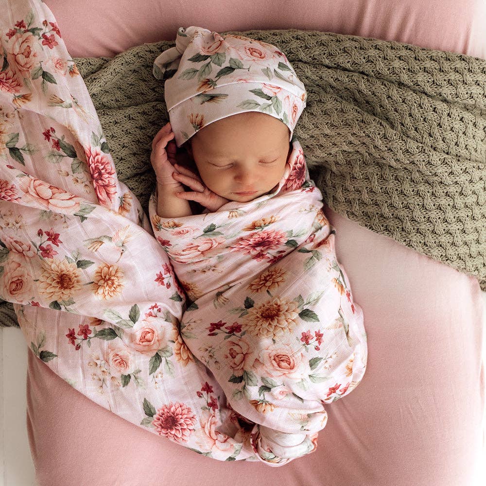 Birds & Blooms Organic Muslin Wrap