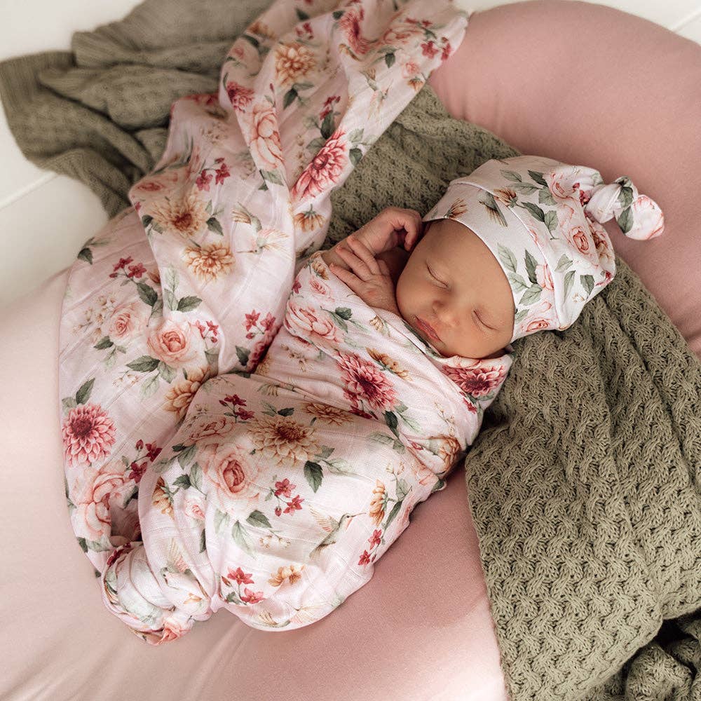 Birds & Blooms Organic Muslin Wrap
