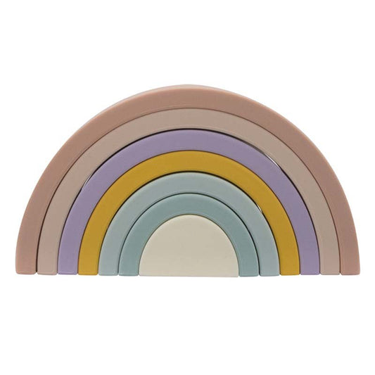 Silicone Rainbow Stacker - Rose