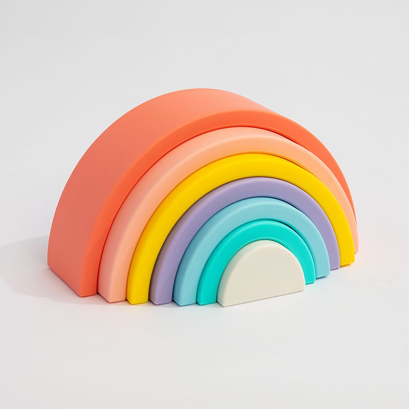 Silicone Rainbow Stacker - Sorbet
