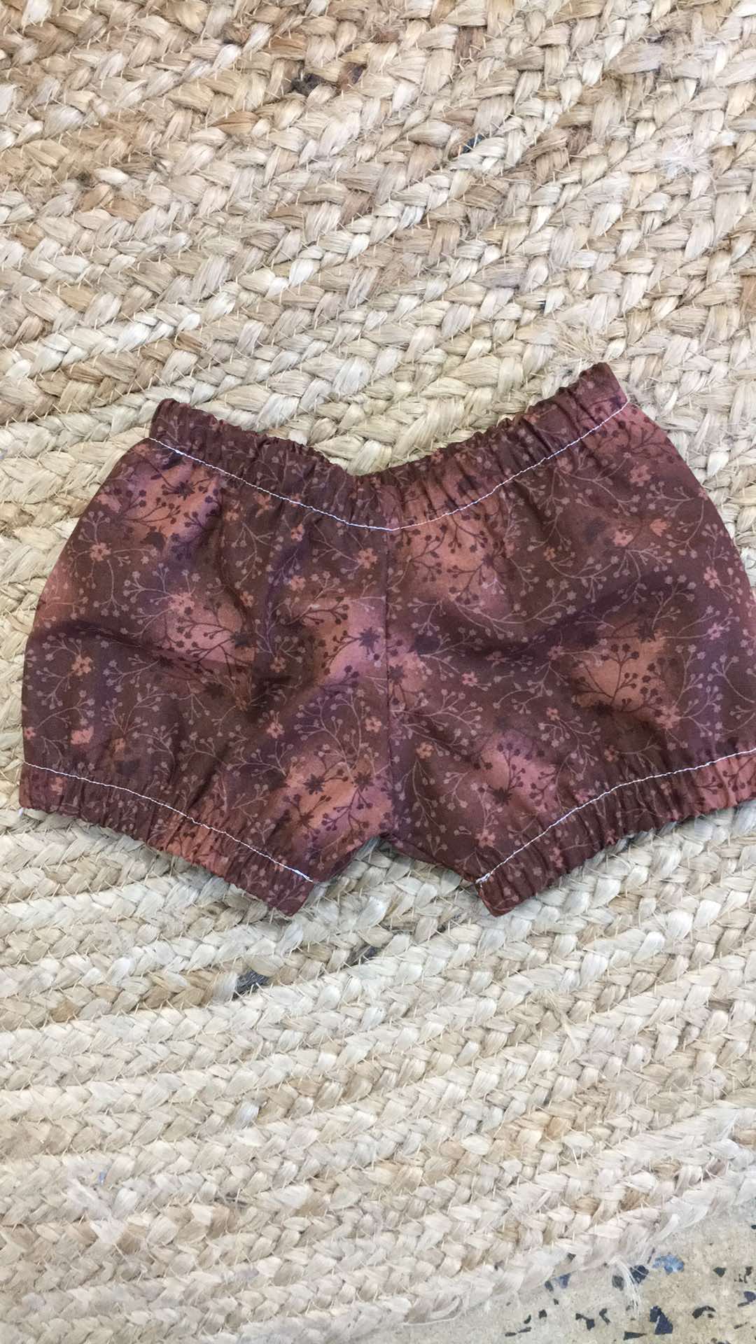 Nappy Cover- Chocolate Floral size 2