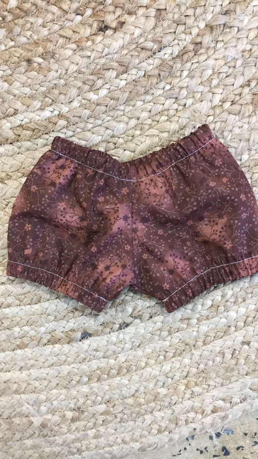 Nappy Cover- Chocolate Floral size 2