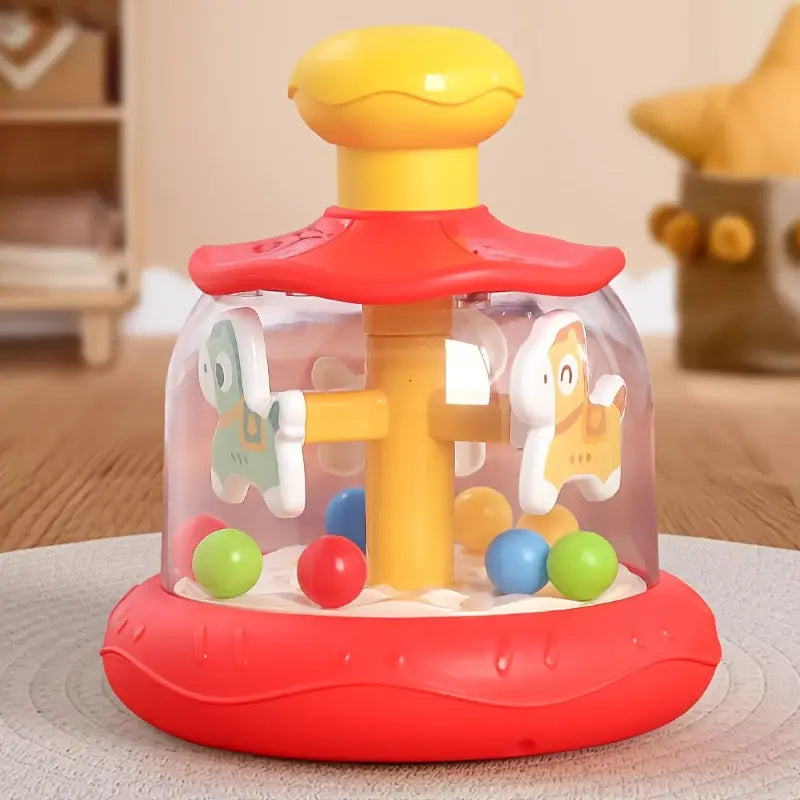 Press and Spin Carousel Toy