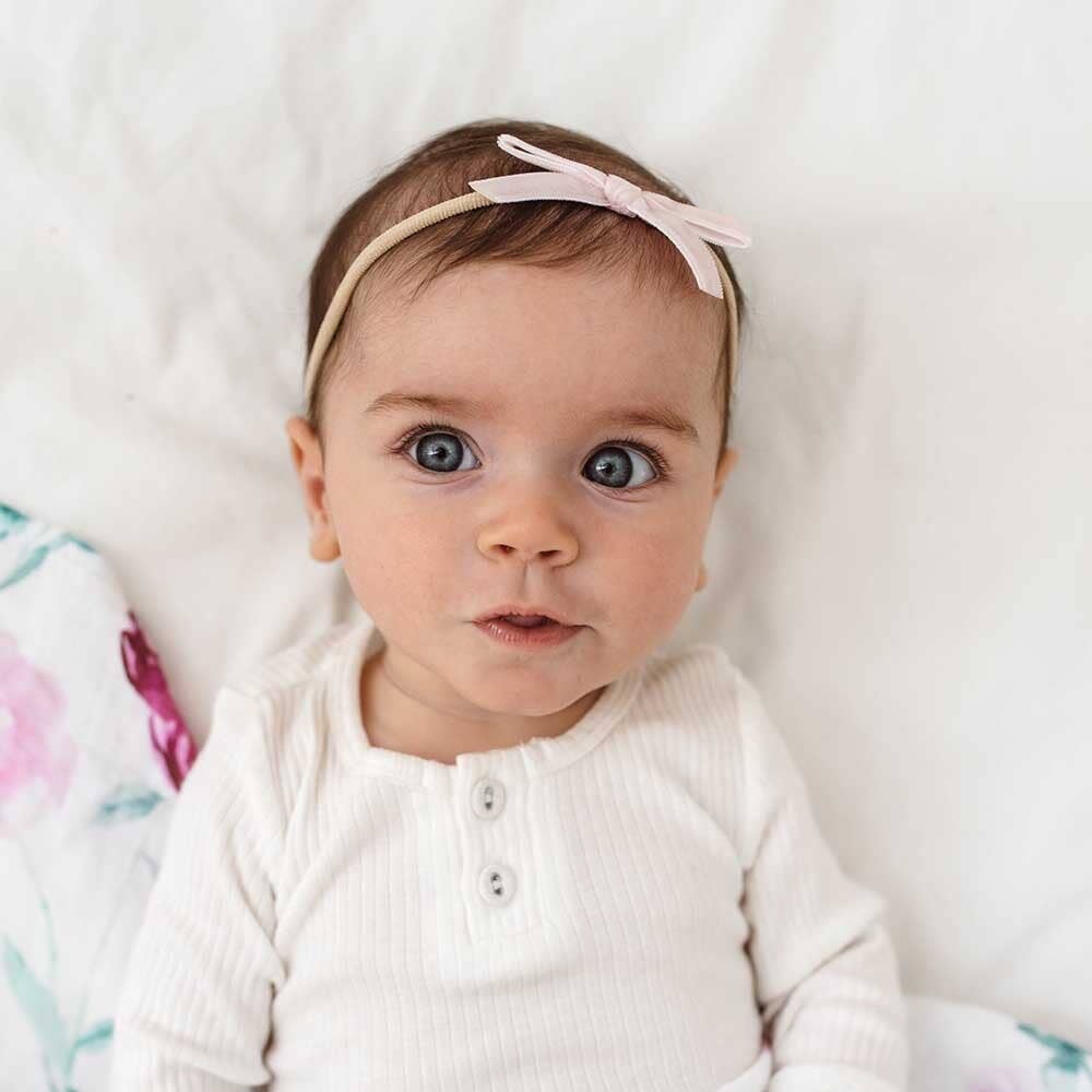 Lullaby Pink Velvet Bow