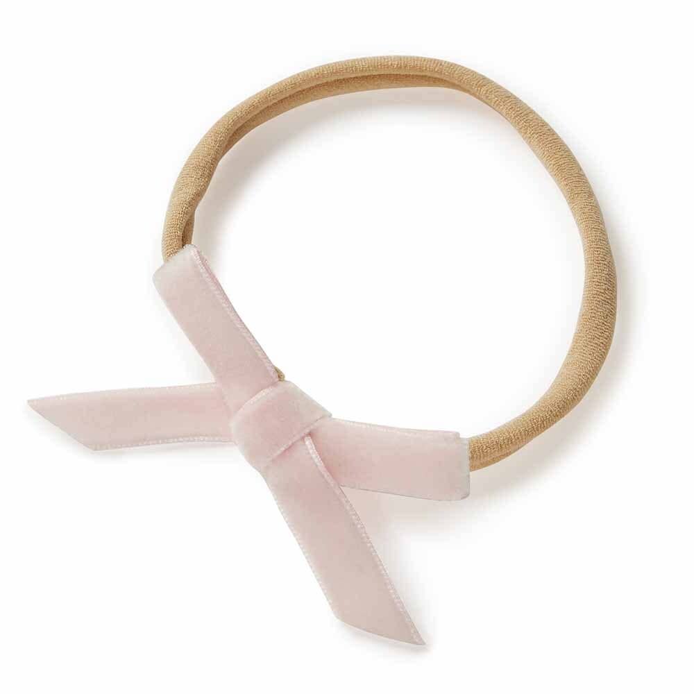 Lullaby Pink Velvet Bow