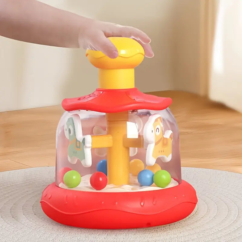 Press and Spin Carousel Toy