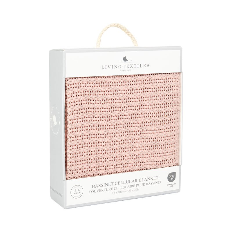 Cotton Cellular Blanket - Dusty Pink