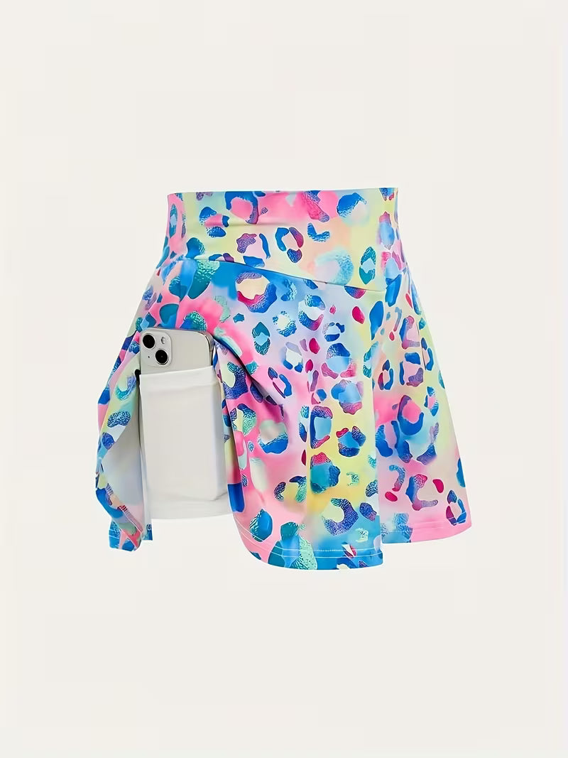 Sport Skirt- Leopard print