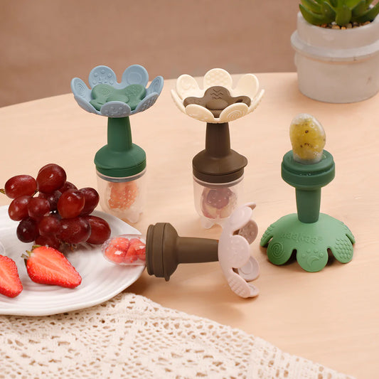 Flower Fresh Food Feeder & Cover Set-Blue