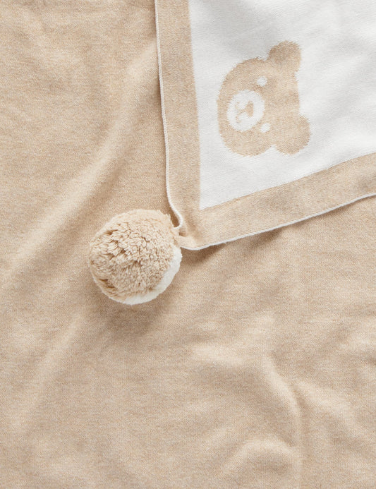 BORDER POM POM BLANKET