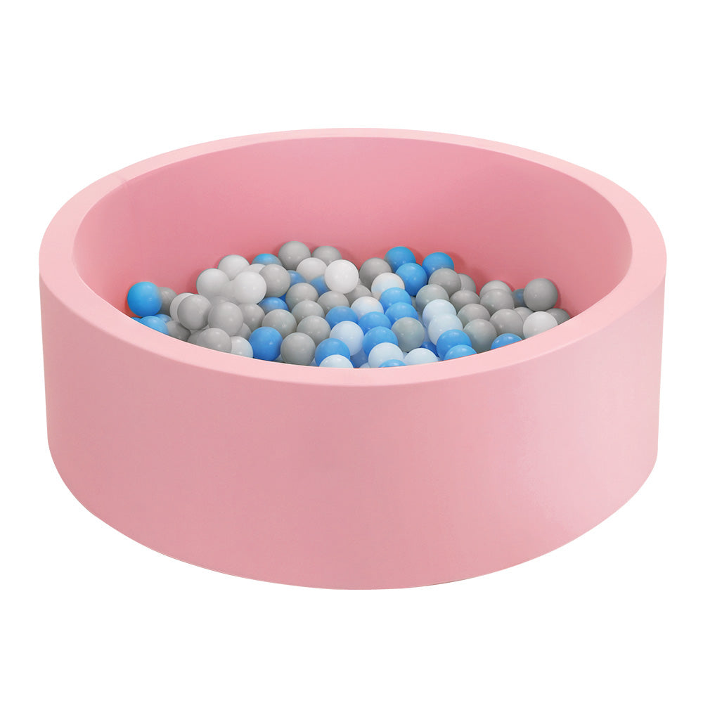 Keezi Kids Ball Pit 90x30cm Ocean Foam Play Pool Barrier Toys Children- Pink