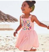 Little maven 2025 Baby Girls Casual Clothes Cotton Lovely Kids Summer Dress