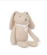 Knitted Bunny Toy- Wheat