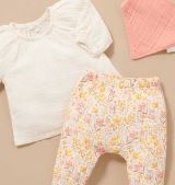 Desert Flower Crinkle Slouch Pants