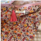 Pink Floral Nappy Clutch