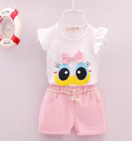 Cute Duck Face Two Piece Set