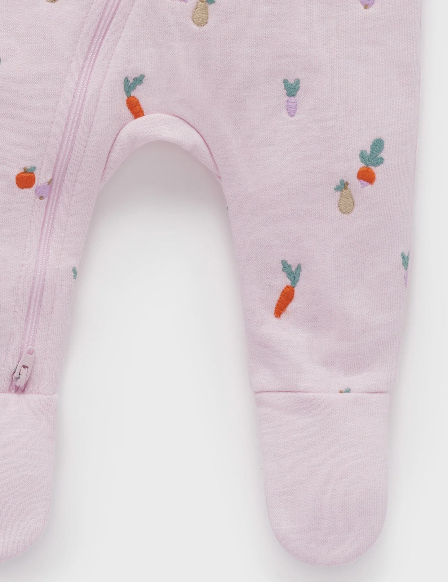 EMBROIDERED FLEECE GROWSUIT-0000