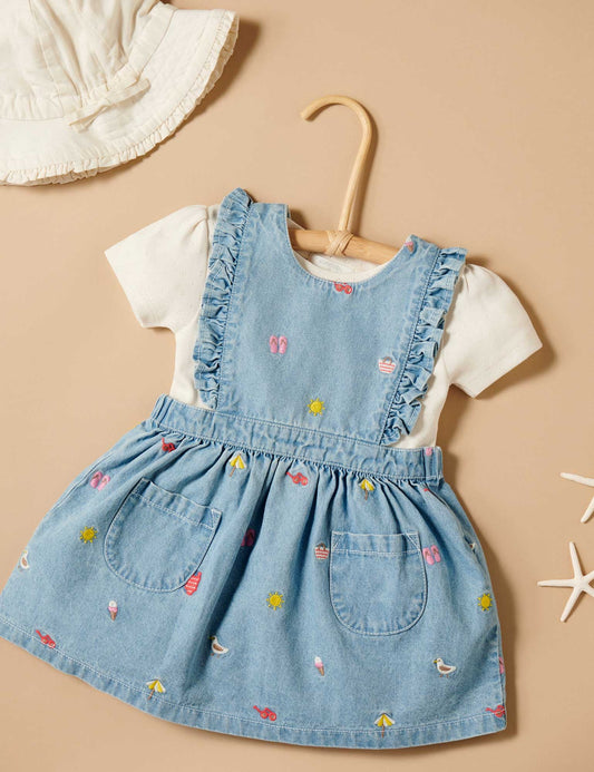 EMBROIDERED PINNIE